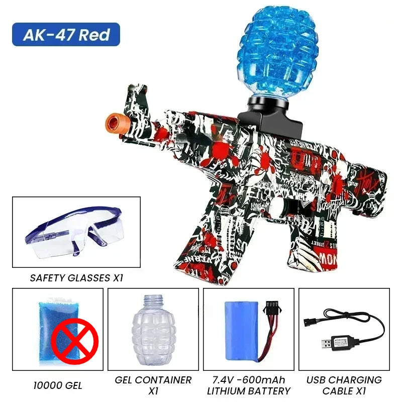 Brinquedo de arma elétrica com bola de hidrogel para crianças é o melhor presente para crianças no Halloween